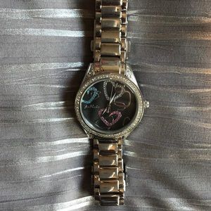 Joe Rodeo stainless steel & diamond watch